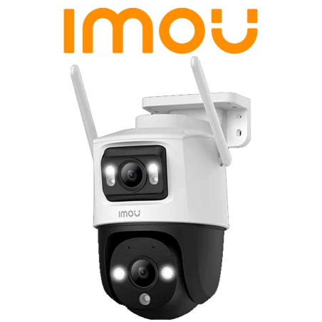 IMOU Cruiser Dual 10MP (IPC-S7XN-10M0WED ) - Cámara IP PT Dual Wifi Full Color con lente Fijo de 5 Megapixeles + Lente PT 5 M...