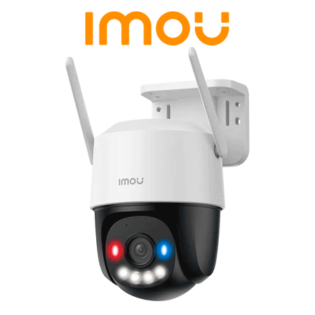 IMOU Cruiser SC 3MP (IPC-K7FN-3H0WE) - Cámara IP PT de 3 Megapíxeles/ Wifi/ Full Color/Disuasión activa luces Rojo-Azul/ Audi...