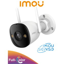 IMOU IPC-S3EN-5M0WE Bullet 3 5MP - Cámara IP Bullet WiFi de 5MP, Full Color, con IMOU Sense, visión nocturna inteligente, aud...