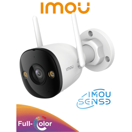 IMOU IPC-S3EN-5M0WE Bullet 3 5MP - Cámara IP Bullet WiFi de 5MP, Full Color, con IMOU Sense, visión nocturna inteligente, aud...