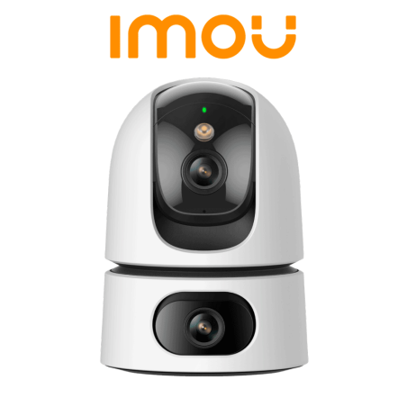 IMOU Ranger Dual (IPC-S2XN-6M0WED) - Cámara IP WiFi Dual de 6MP tiene un lente fijo y un lente PT de 3MP cada uno, visión noc...
