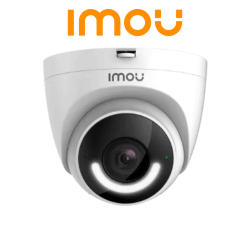 IMOU Turret (IPC-T26EN-0280B-imou) - Cámara IP Domo WiFi de 2MP con disuasión activa, sirena integrada, LED de alta potencia,...