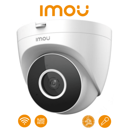 IMOU Turret SE (IPC-T22EN) - Camara IP Domo Wifi de 2 Megapixeles con lente de 2.8 mm y un ángulo de 92°. Incluye detección d...