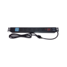 Tomacorriente Horizontal (PDU) de 6 contactos (NEMA 5-15R) + 2 USB para instalación en Rack de 19", 1UR, 125 Vca/ 15 A (THE00...