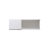 Canaleta blanca sin división, de PVC auto extinguible, 48 x 16 x tramo 2.5m (6101-01260
