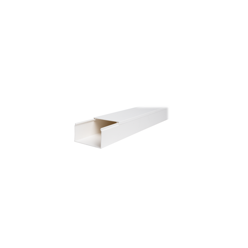 Canaleta TMK-4577 en PVC Blanco Autoextinguible: Solución Segura y Estética para Entornos Interiores, con Gran Capacidad de R...