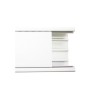 Canaleta con tapa en color blanco de PVC auto extinguible 100 x 52 x 2500mm (5501-01250)