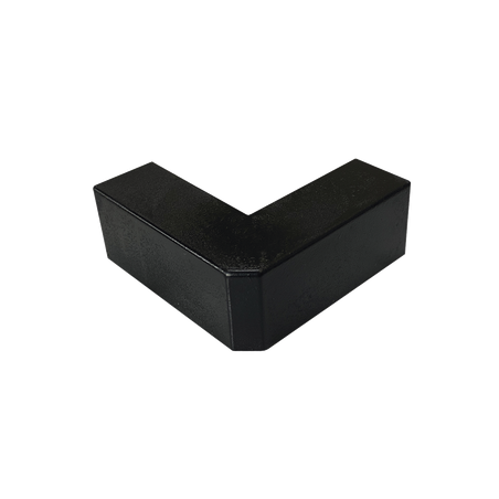 Esquinero Exterior Color Negro de PVC Auto Axtinguible, Para Canaleta TMK-1720-N-CC (5210-02003)