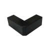 Esquinero Exterior Color Negro de PVC Auto Axtinguible, Para Canaleta TMK-1720-N-CC (5210-02003)