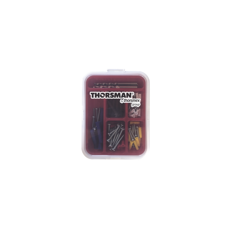 Kit para Sistemas de Fijación en Concreto, Taquetes con doble expansión y guía incluida para fácil instalación (104 piezas)