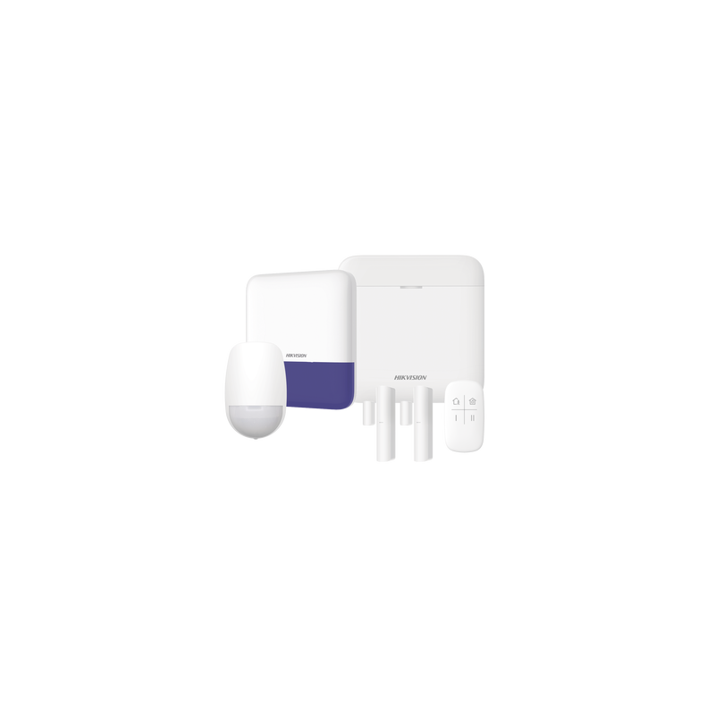 (AX PRO) KIT de Alarma AX PRO / Incluye: 1 Hub con bateria de respaldo / 1 Sensores PIR / 2 Contactos Magnéticos / 1 Control ...