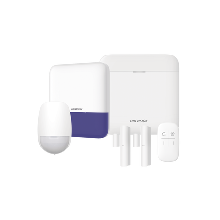 (AX PRO) KIT de Alarma AX PRO / Incluye: 1 Hub con bateria de respaldo / 1 Sensores PIR / 2 Contactos Magnéticos / 1 Control ...