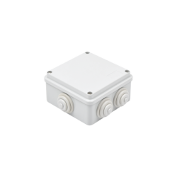 Caja Estanca de PVC Para Derivación y Conexión, 6 Entradas, Tapa Atornillada,100x100x50 mm (Área Interna), Uso Exterior IP55,...