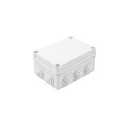 Caja Estanca de PVC Para Derivación y Conexión, 10 Entradas, Tapa con Tornillo de 1/4" de Vuelta, 150x110x70 mm (Área interna...