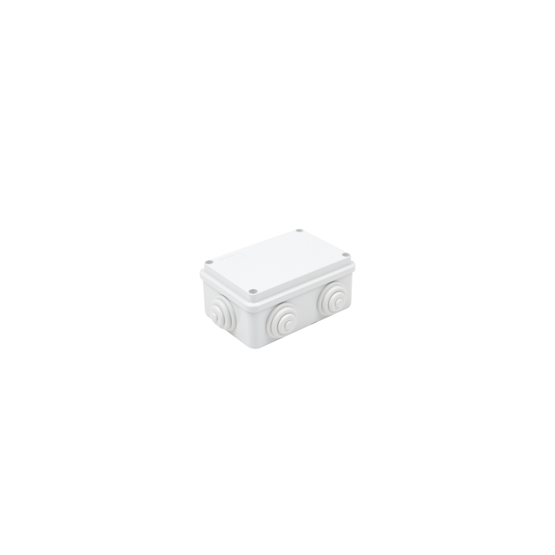 Caja Estanca de PVC Para Derivación y Conexión, 6 Entradas, Tapa Atornillada, 120x80x50 mm (Área interna), Uso Exterior IP55,...