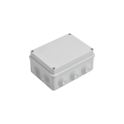 Caja Estanca de PVC Para Derivación y Conexión, 10 Entradas, Tapa Atornillada, 150x110x70 mm (Área interna), Uso Exterior IP5...