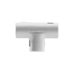 Unión en "T" para tubería rígida, recomendado para cable eléctrico, PVC Auto-extinguible, de 20 mm
