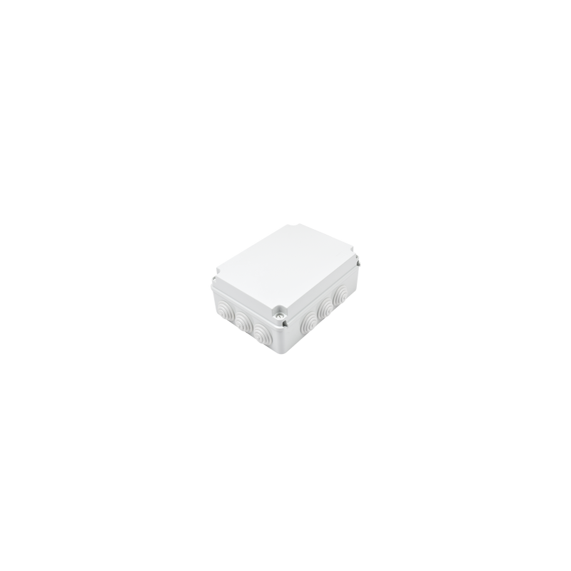 Caja Estanca de PVC Para Derivación y Conexión, 12 Entradas, Tapa Atornillada, 300x220x120 mm  (Área interna), Uso Exterior I...