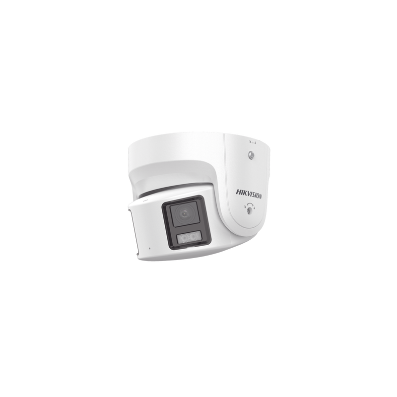 [PROTECCIÓN ACTIVA] Turret IP Panorámica 8 Megapíxel / 2 Lentes 4 mm (180°) / Imagen a Color 24/7 (ColorVu) / PoE / WDR 130° ...