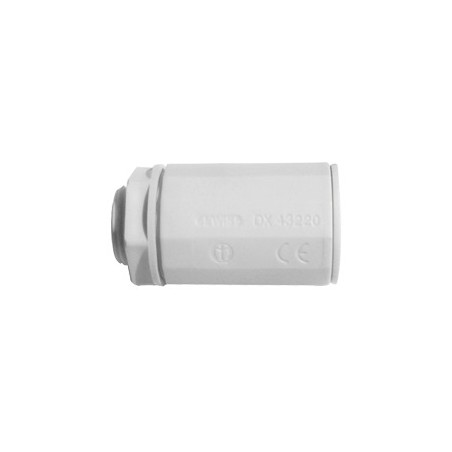 Conector de tubería rígida a caja (Racor), PVC Auto-extinguible, de 25 mm