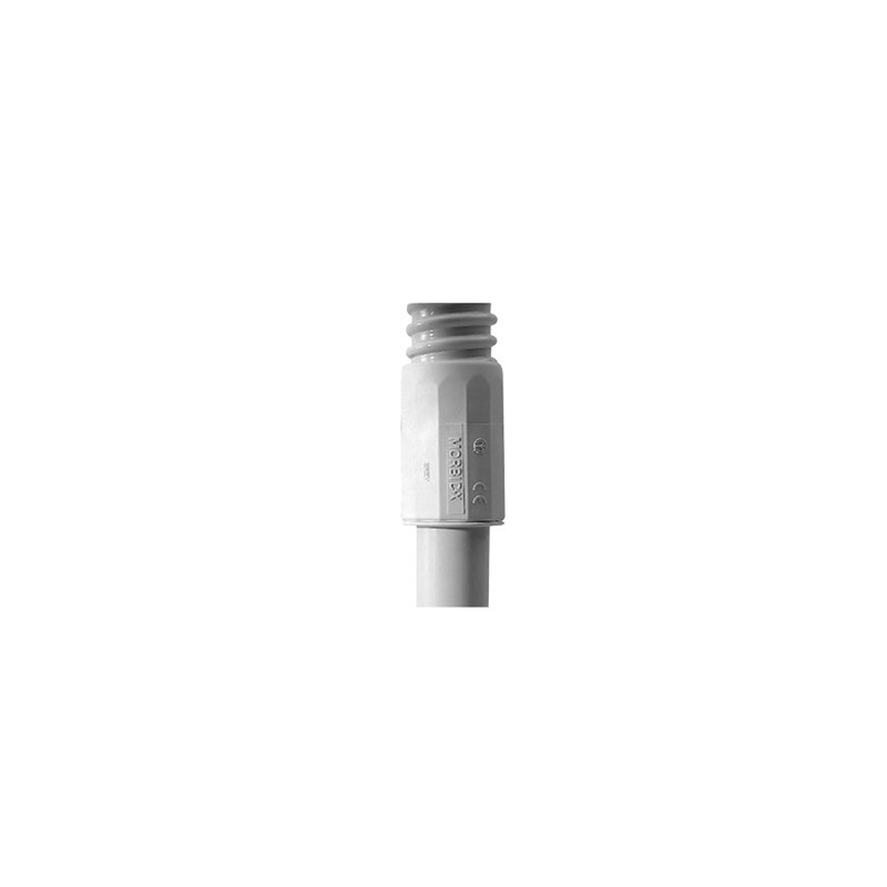 Conector (Racor) de tubería rígida a tubería flexible (Diflex), PVC Auto-Extinguible, 16 mm, IP65