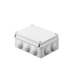 Caja Estanca de PVC Para Derivación y Conexión, 14 Entradas, Tapa Atornillada, 460x380x120 mm (Área interna, Uso Exterior IP5...