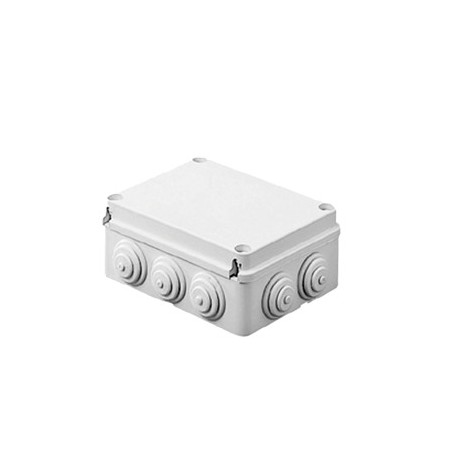 Caja Estanca de PVC Para Derivación y Conexión, 14 Entradas, Tapa Atornillada, 460x380x120 mm (Área interna, Uso Exterior IP5...