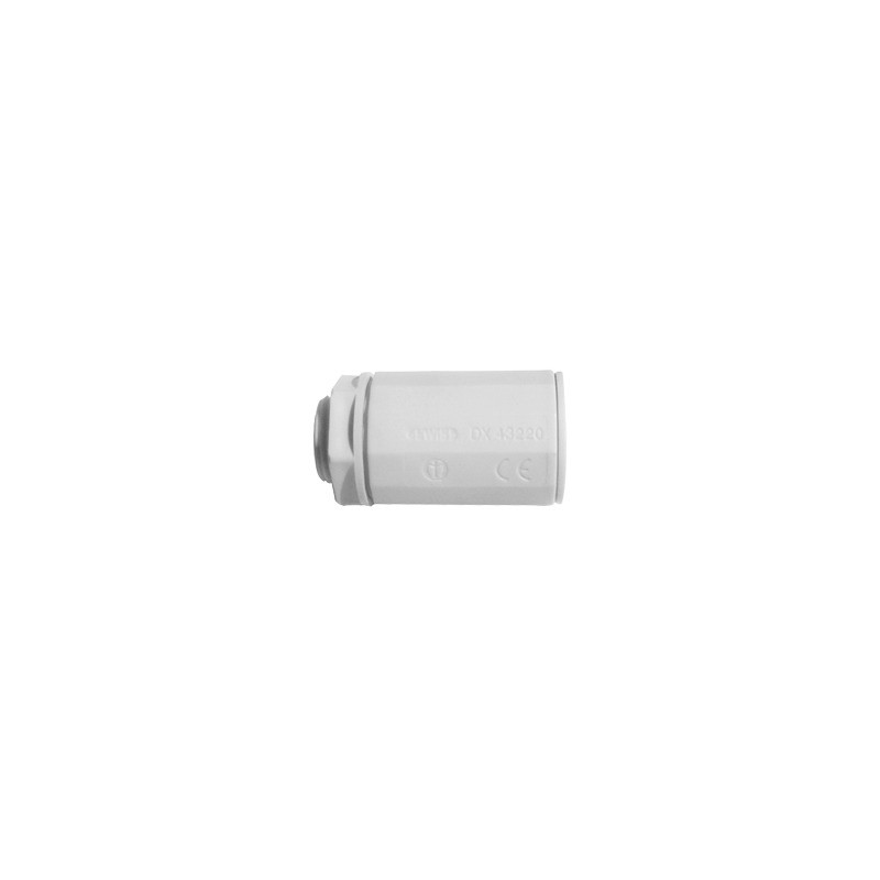 Conector de tubería rígida a caja (Racor), PVC Auto-extinguible, de 40 mm