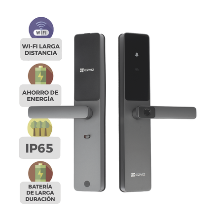 Cerradura Inteligente / Wi-Fi / Bluetooth  / Códigos Temporales Para Visitantes / Lectura de Huella / Lectura de Tag / Contra...