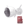 Kit de Camara WiFi y Memoria Micro SD / Incluye 1 Pieza C3X y 1 Memoria MicroSD 32GB / Audio de Dos Vías / Colores en Oscurid...