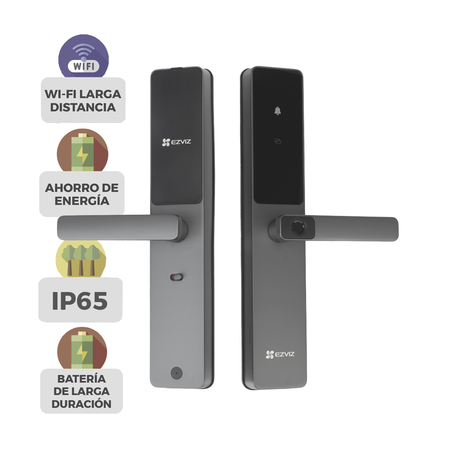 Cerradura Inteligente / Cerrojo Tipo Americano / Wi-Fi / Bluetooth  /  Códigos Temporales Para Visitantes / Lectura de Huella...