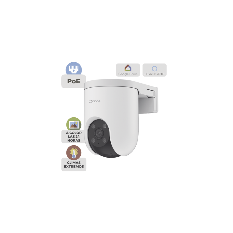 Cámara PT PoE Estandar Af / 3 Megapixel  / Movimiento Panorámico de 360° / Preset / Seguimiento Inteligente / Detección Human...