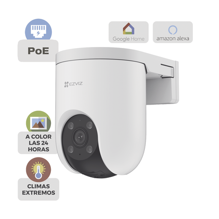 Cámara PT PoE Estandar Af / 3 Megapixel  / Movimiento Panorámico de 360° / Preset / Seguimiento Inteligente / Detección Human...