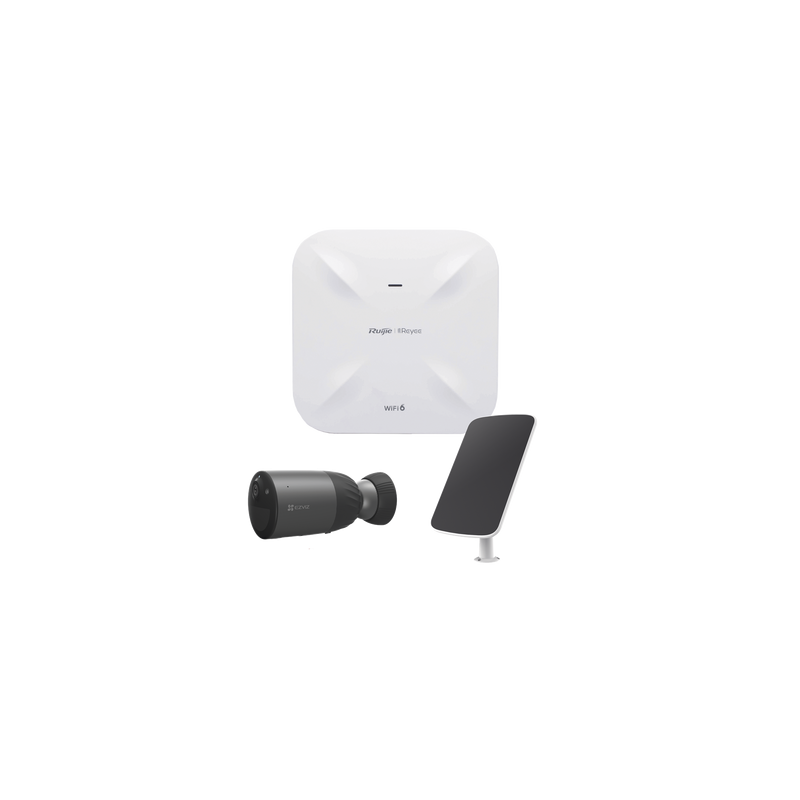 Kit de Cámaras Wi-Fi  con Access Point/ Incluye 1 Cámara de Batería  CS-BC1C / 1 Pane solar Mod. CS-CMT-SOLARPANEL-E / 1 Acce...