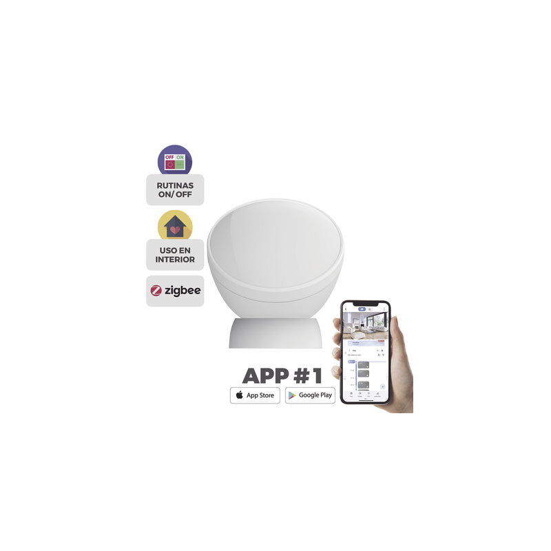 Sensor de Movimiento PIR Inteligente / Inalámbrico / Compatible con HUB CS-A3 / Cuenta con Inmunidad para Mascotas / Protocol...