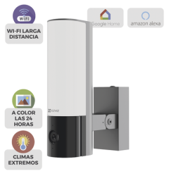 Cámara IP 4 Megapíxel / Wi-Fi / Lampara Integrada / Audio de dos vías / Imágen Nocturna a Color / Detección Humana / Audios P...