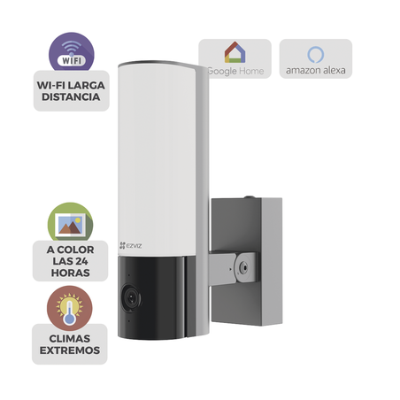 Cámara IP 4 Megapíxel / Wi-Fi / Lampara Integrada / Audio de dos vías / Imágen Nocturna a Color / Detección Humana / Audios P...