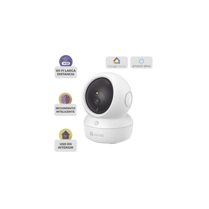 Camara PT 3 Megapixel / Wi-Fi de Doble banda 2.4 / 5 GHz / Vision Nocturna A Color / Detección de Ruidos Fuertes / Seguimient...
