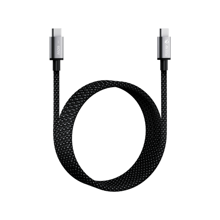 Cable de Carga USB-C a C 1.5 Metros (4.92 Pies) / Tecnología GaN (Nitruro de Galio / Fast-Charging / Potencia 60W / Velocidad...