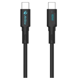 Cable de Carga USB-C a C / 1Metro / Magnético / Fast-Charging / Potencia 60W / Velocidad Transferencia 480 Mbps / Material Si...