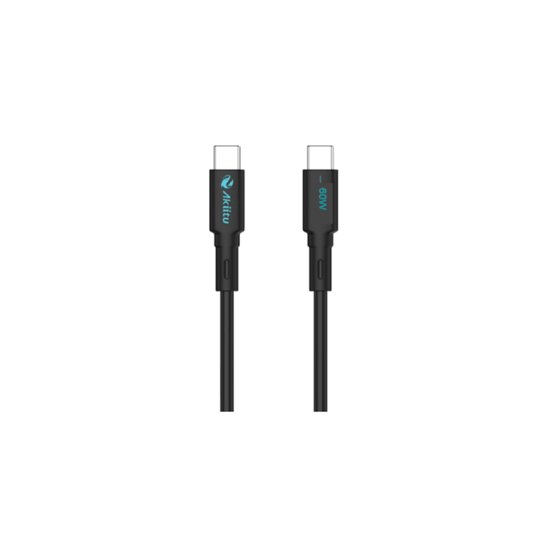 Cable de Carga USB-C a C / 1Metro / Magnético / Fast-Charging / Potencia 60W / Velocidad Transferencia 480 Mbps / Material Si...