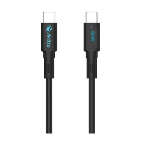 Cable de Carga USB-C a C / 1Metro / Magnético / Fast-Charging / Potencia 60W / Velocidad Transferencia 480 Mbps / Material Si...
