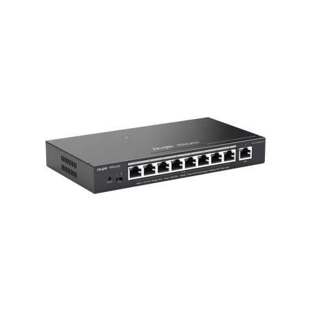Switch Administrable 8 Puertos PoE+ 802.3af/at Gigabit, gestión gratuita desde la nube, 120w