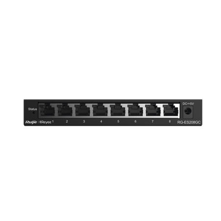 Switch Administrable con 8 puertos Gigabit, gestión gratuita desde la nube