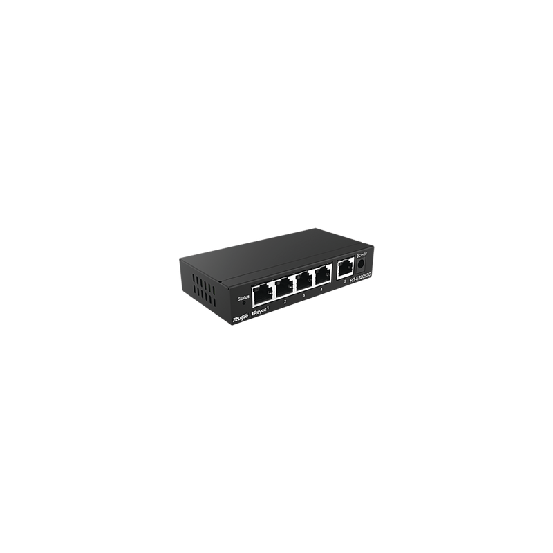 Switch Administrable con 5 puertos Gigabit, gestión gratuita desde la nube