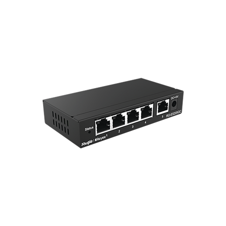 Switch Administrable con 5 puertos Gigabit, gestión gratuita desde la nube