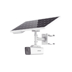 Kit Solar IP All in One / Cámara Bala ColorVu 4 Megapixel / Lente 4 mm / Panel Solar / Batería de Respaldo de Litio 23.2Ah (H...