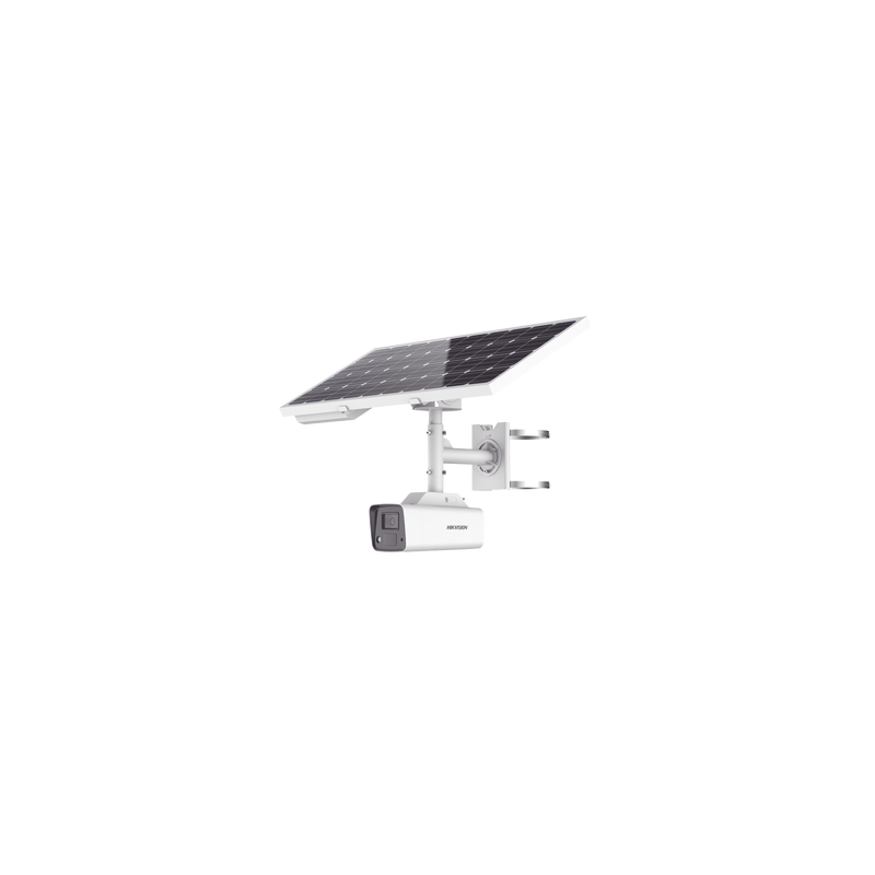 Kit Solar IP All in One / Cámara Bala ColorVu 4 Megapixel / Lente 4 mm / Panel Solar / Batería de Respaldo de Litio 23.2Ah (H...
