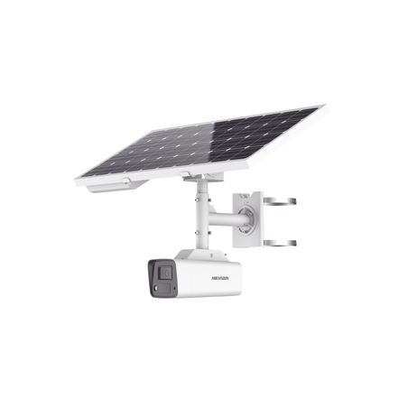 Kit Solar IP All in One / Cámara Bala ColorVu 4 Megapixel / Lente 4 mm / Panel Solar / Batería de Respaldo de Litio 23.2Ah (H...