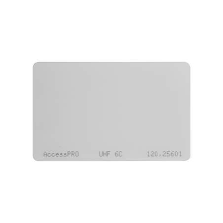 Tag UHF tipo Tarjeta para lectoras de largo alcance 900 MHZ / EPC GEN 2 / ISO 18000 6C / No imprimible / NO incluye porta tar...
